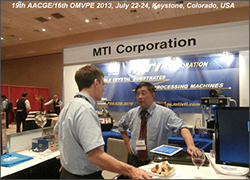 科晶联盟-美国MTI参加在2013年七月在美国举行的第19届美国晶体会议