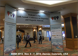 科晶联盟-美国MTI参加在美国丹佛举行的2013磁学及磁性材料大会