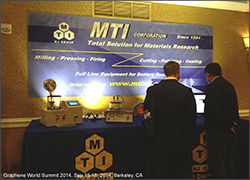 科晶联盟-美国MTI参加9月15-16日在美国伯克利举办的 2014石墨烯和有机发光世界高峰会